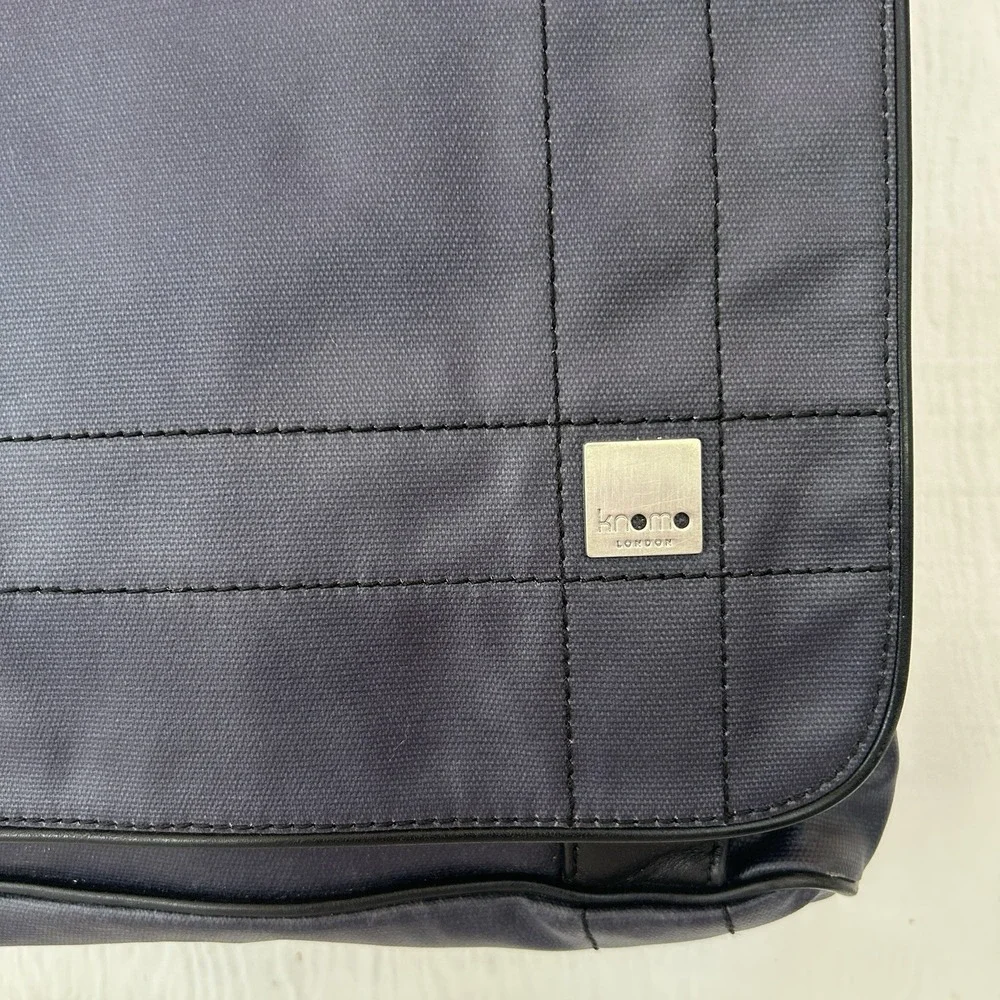Knomo London Kobe iPad Messenger Crossbody Bag‎ Blue EUC